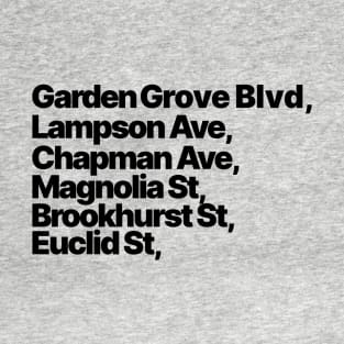 We took a trip to Garden Grove (Black) T-Shirt